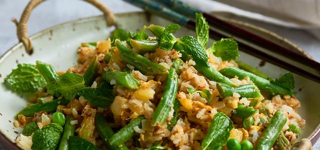 Fried Rice with Beans